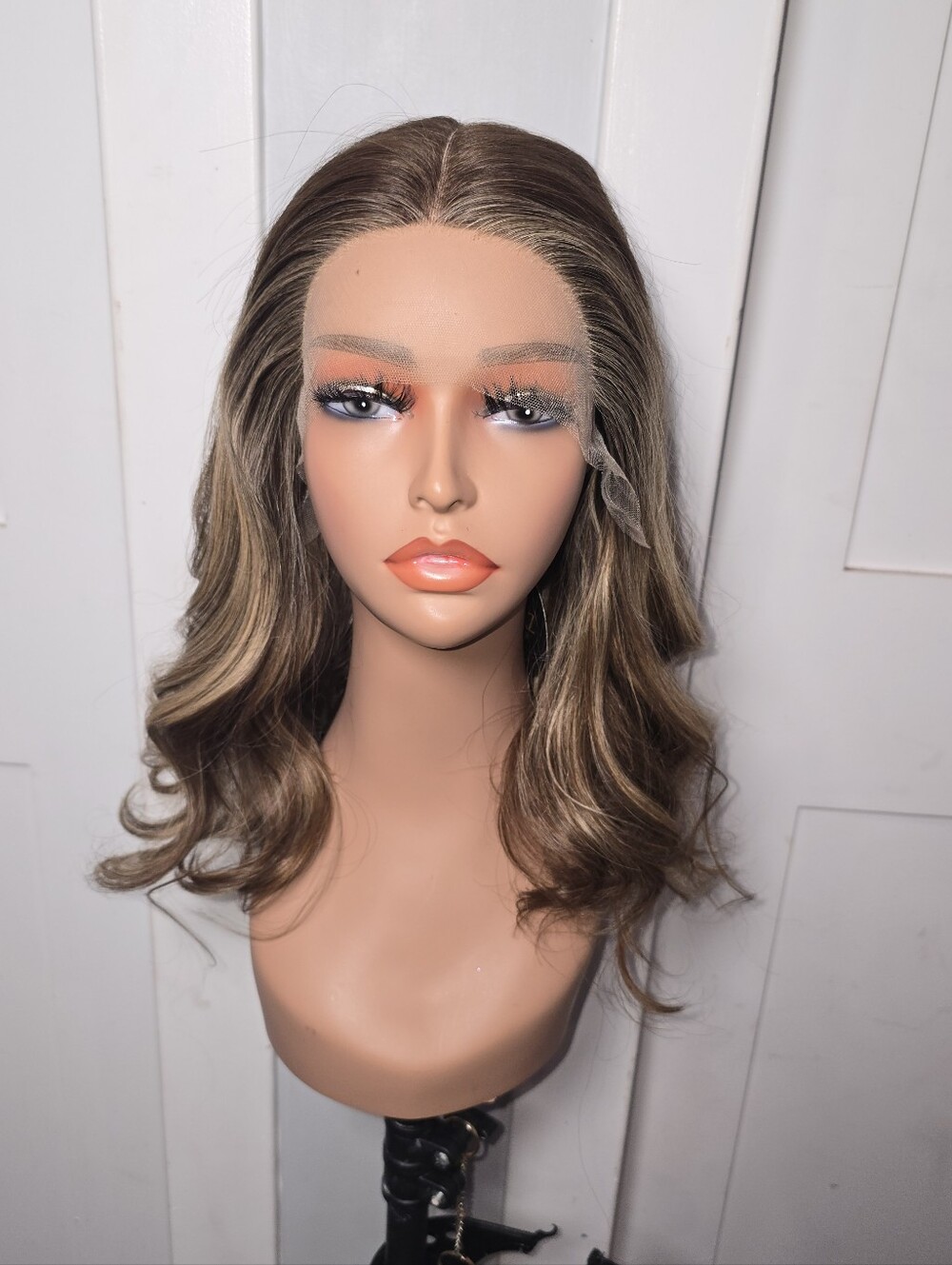 Kosher Certified Lace Top 100% Slavic European Human Hair Sheitel Wig 18in